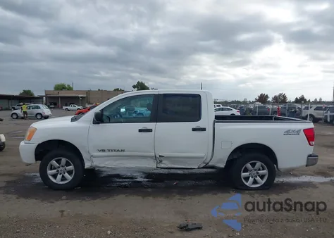 2012 Nissan Titan Sv из США, поврежденный, VIN 1N6AA0EJ6CN309091
